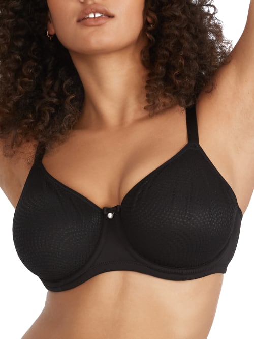 Shop Parfait Pearl Seamless Minimizer Bra In Black