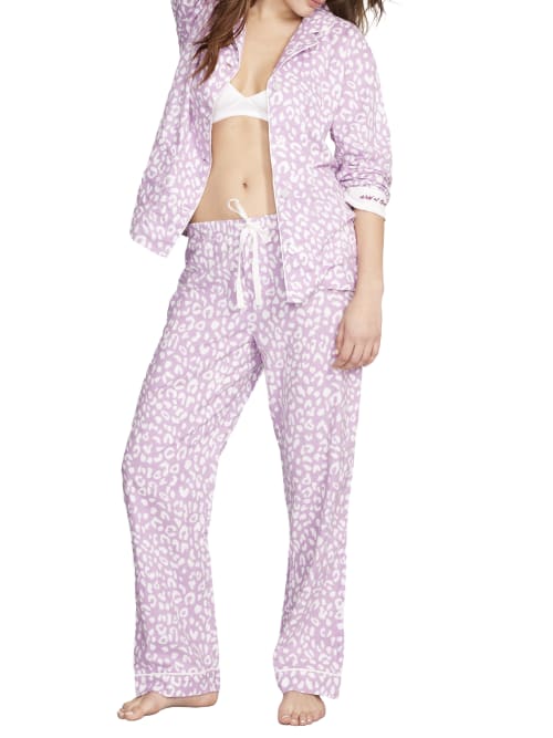 Shop Pj Salvage Flannel Pajama Set In Lilac