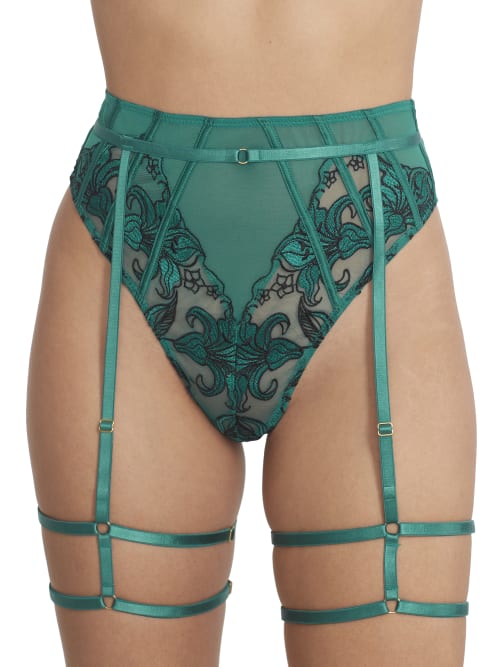 Shop Playful Promises Rhiannon Thigh Harness In Teal