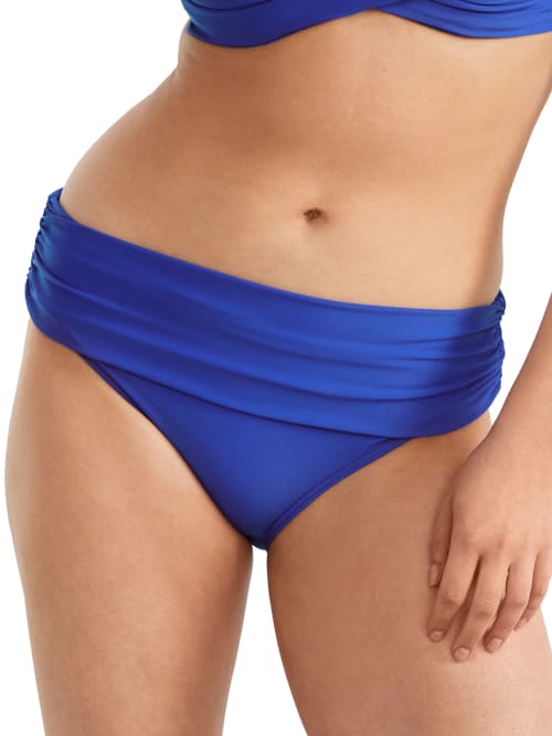Pour Moi Free Spirit Fold-over Bikini Bottom In Ultramarine