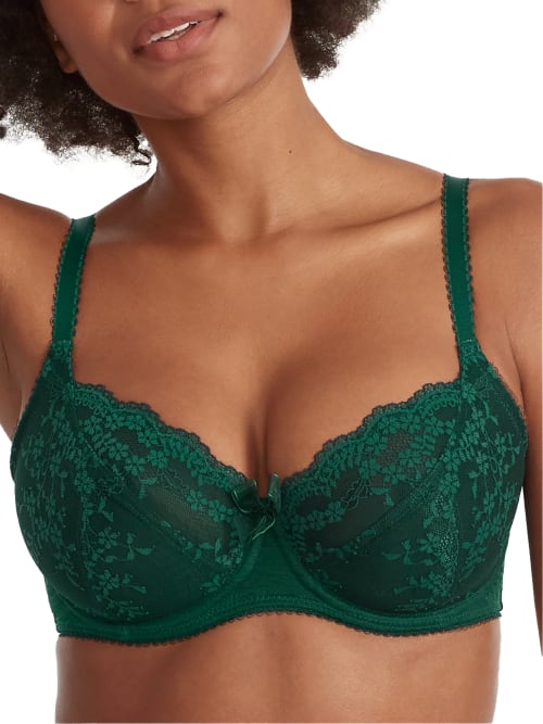 Pour Moi Flora Side Support Bra In Forest