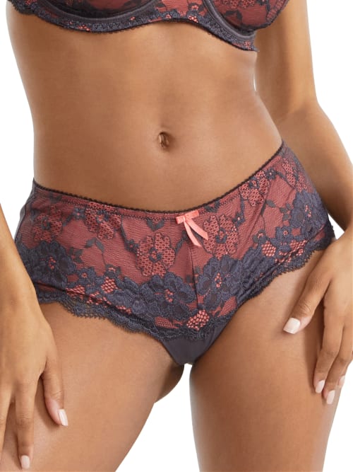 Pour Moi Amour Shorty In Slate,coral