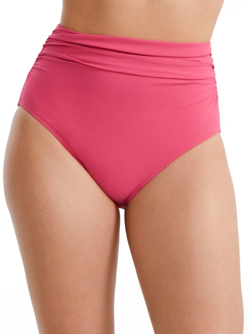 Profile By Gottex Tutti Frutti High-waist Bikini Bottom In Rose