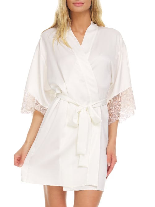 Sydney Charmeuse Wrap Robe