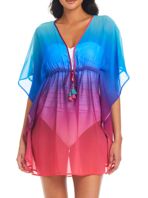 Bleu Rod Beattie Heat Of The Moment Caftan Cover-up In Multi