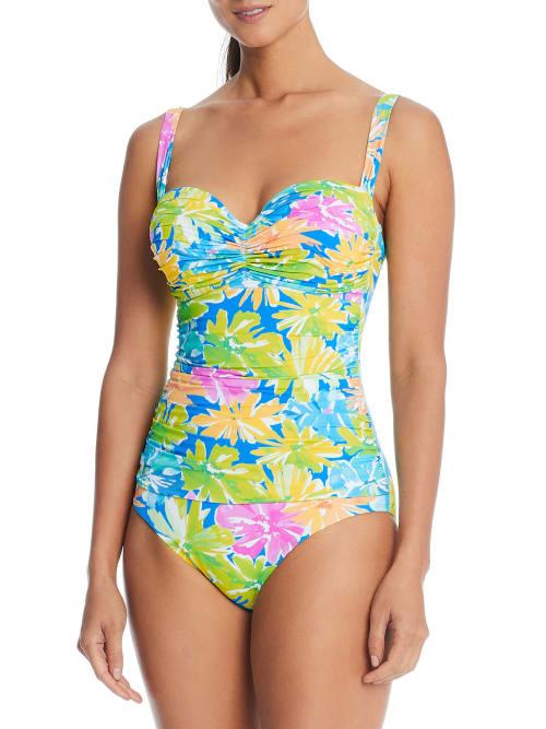 Spring It On Shirred Underwire One-Piece