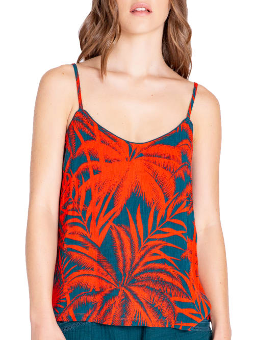 Shake Your Palm Palms Woven Cami