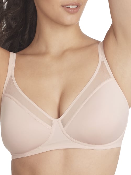 Shop Reveal Low-key Breathe Easy Wire-free Bra In Barely There