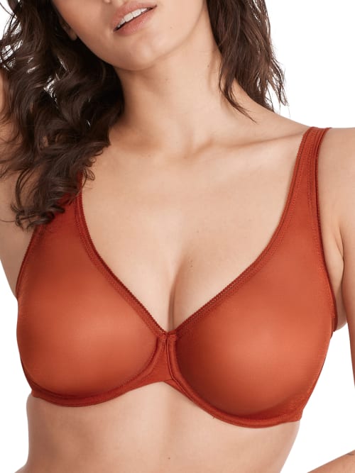 Low-Key Shimmer Unlined Plunge Bra