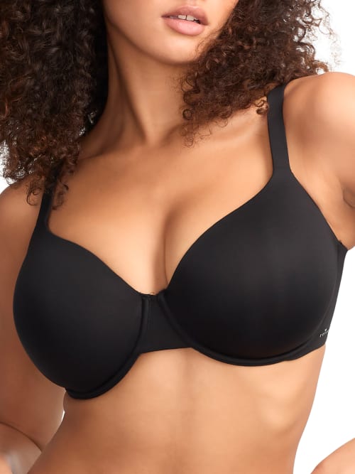 Shop Reveal Fituitiveâ¢ Perfect Coverage T-shirt Bra In Black