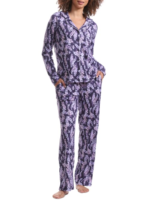 Shop Karen Neuburger Girlfriend Knit Jersey Pajama Set In Countryside Blossom