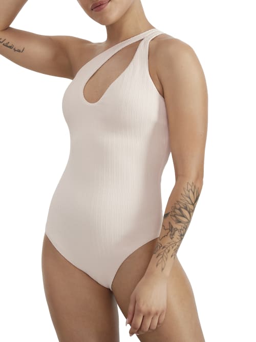 Sandbar Solid One-Shoulder One-Piece