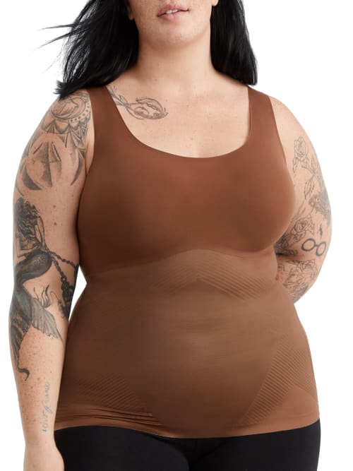 Shop Spanx Thinstincts 2.0 Firm-control Shaping Tank In Chestnut Brown
