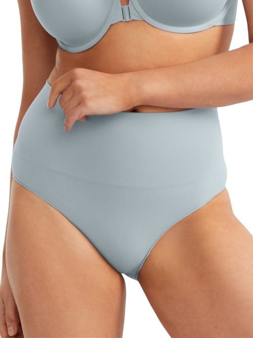 Spanx Ecocare High-waist Firm Control Brief In Antique Blue