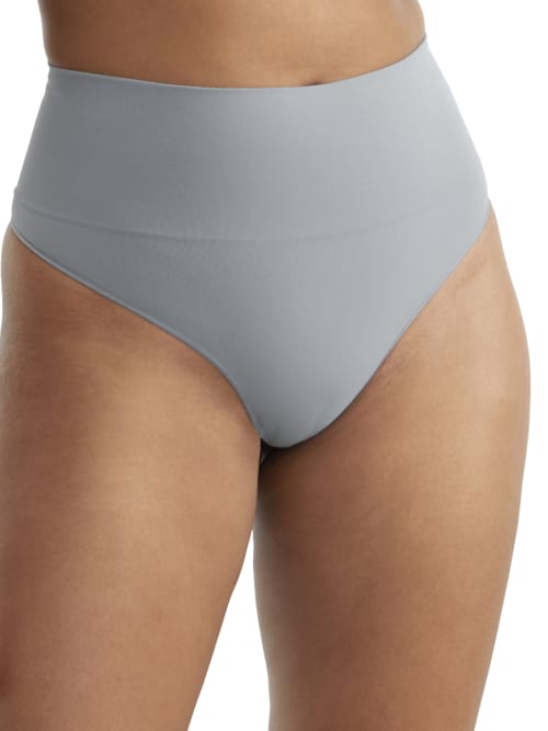 Spanx Ecocare Firm Control Thong In Antique Blue