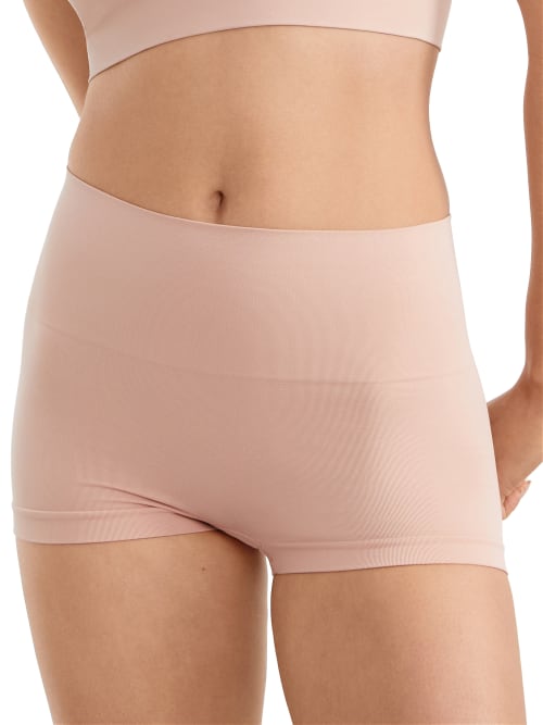 Spanx Ecocare High-waist Firm-control Boyshort In Vintage Rose