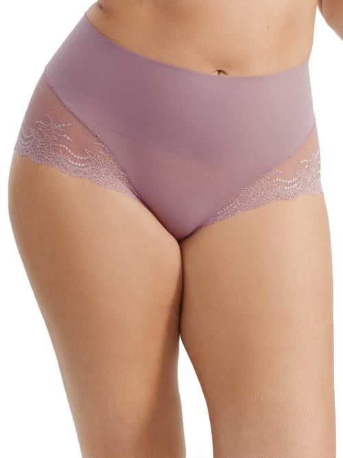 Spanx Undie-tectable Lace Hi-hipster Panty In Violet Umber