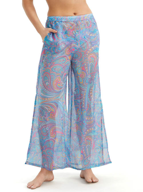 Sunsets Paisley Pop Breezy Beach Pants Cover-up