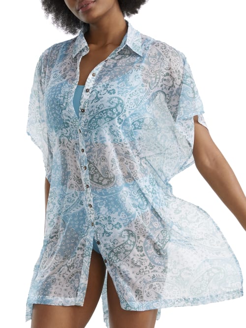 Shop Sunsets Daydream Shore Thing Tunic Cover-up