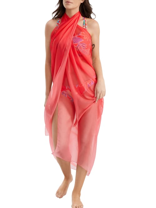 Sunsets Paradise Pareo Cover-up In Geranium