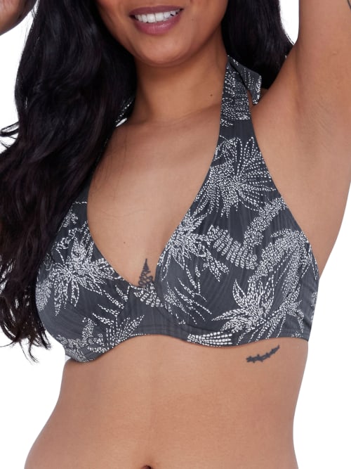 Printed Muse Halter Bikini Top