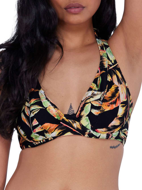 Printed Muse Halter Bikini Top