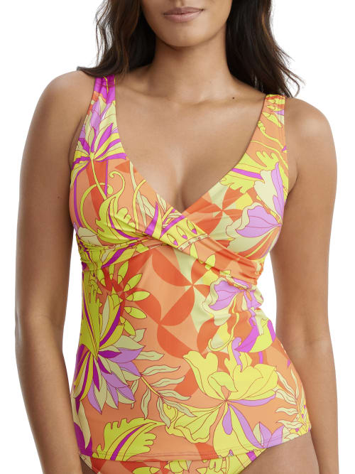 Sunsets Palace Garden Elsie Underwire Wrap Tankini Top