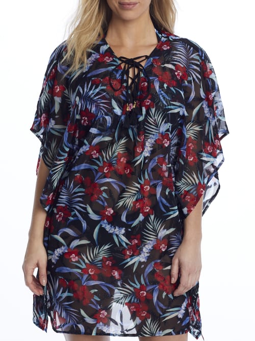 TOMMY BAHAMA MIDNIGHT ORCHID TUNIC COVER-UP