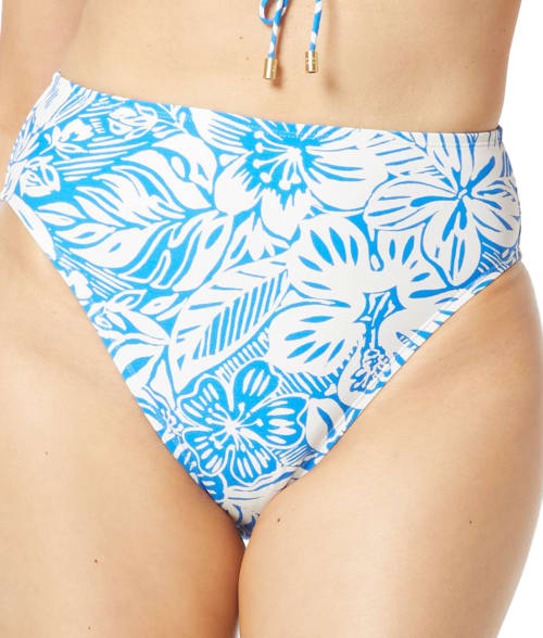Coco Reef Bungalow Floral High Esteem Bikini Bottom In Blue Crush