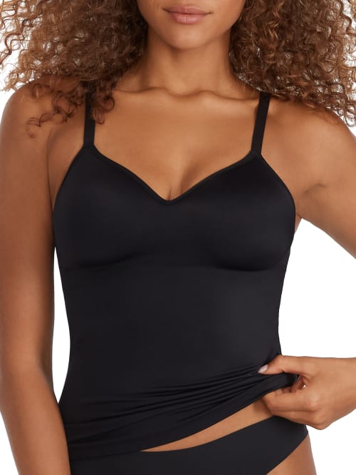 Vanity Fair Firm Control Shaping Camisole In Midnight Black