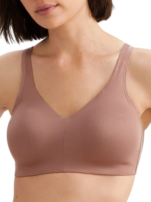 Vanity Fair Beyond Comfort Seamless Wire-free T-shirt Bra In Chocolate Mousse