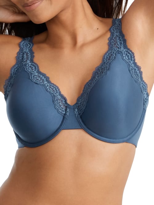 Wacoal Softy Styled Underwire Full Coverage Bra In Sargasso Sea