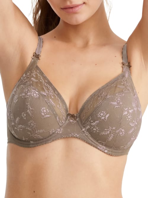 Wacoal Lifted In Luxury Plunge Bra In Cappuccino