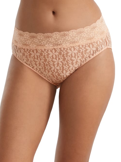 Wacoal Halo Lace Hi-cut Brief Lingerie 870305 In Almost Apricot