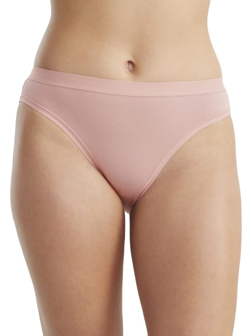 Wacoal Understated Cotton Blend Bikini In Zephyr Pink