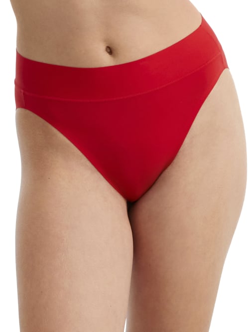 Wacoal At Ease High-rise Briefs In Barbados Cherry