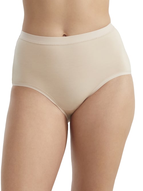 Shop Wacoal Understated Cotton Full Brief In Sand