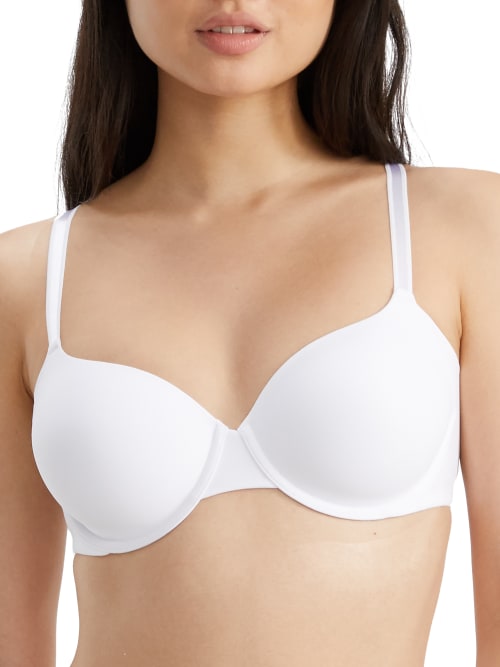 Warners Women's No Side Effects Seamless Comfort Underwire T-shirt Bra  Ra3061a In White