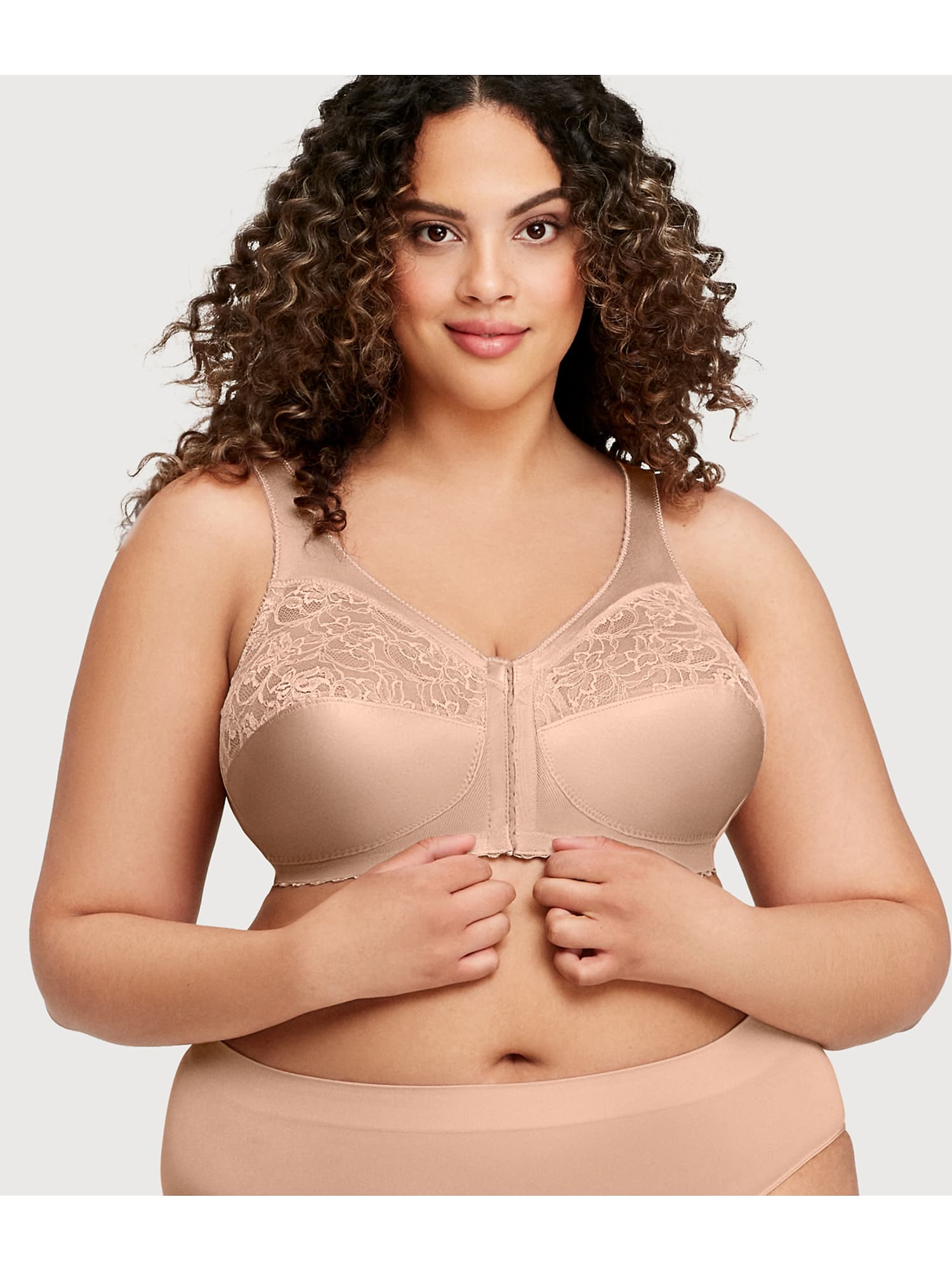 Glamorise MagicLift Front-Close Wire-Free Support Bra - Women's