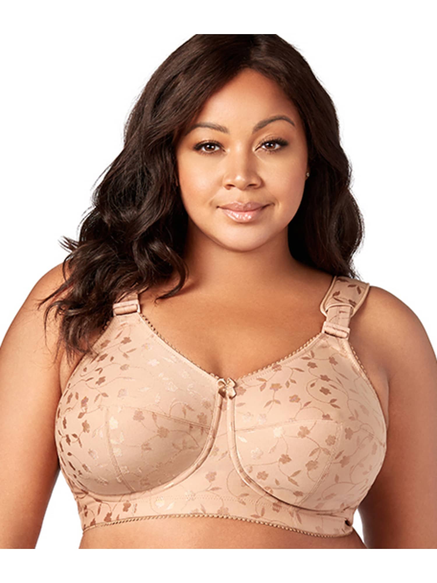 Size 42K Nude Elila Jacquard Softcup Full Coverage Bra 1305 Wire