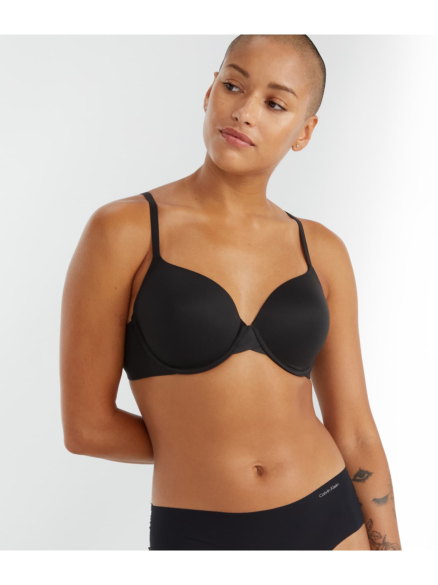 Calvin Klein Perfectly Fit T-Shirt Bra with Lace Skin