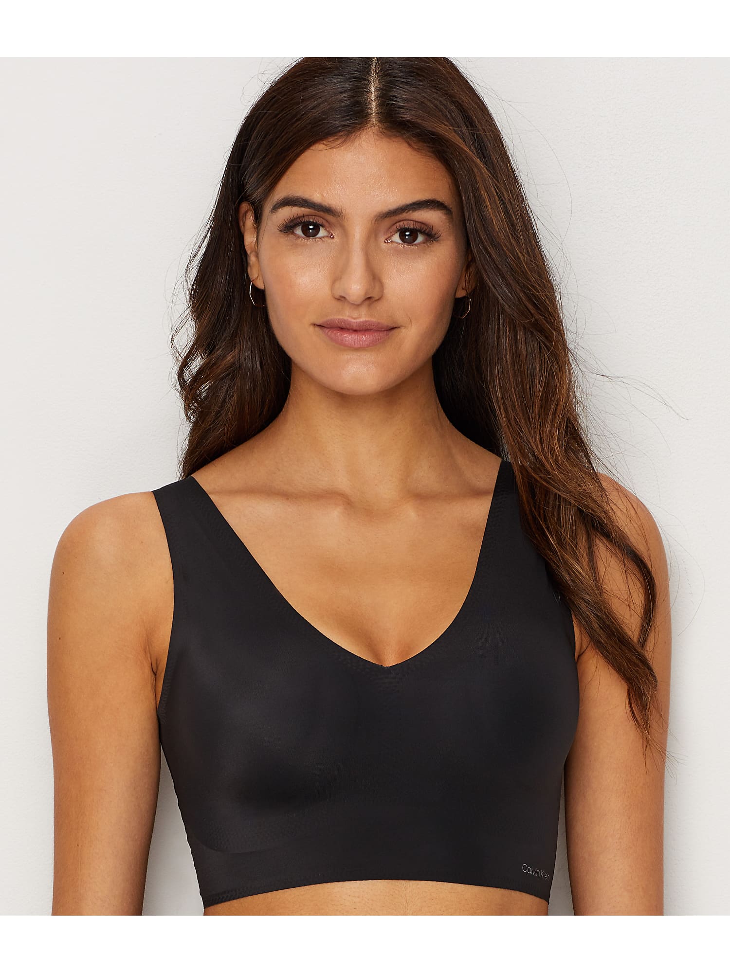 Calvin Klein Invisibles Smoothing Longline Bralette In Nymphs