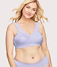 Glamorise Womens MagicLift Cotton Support Wirefree Bra 1001 Lilac 42H