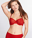 Bare The Push-Up Without Padding Bra 34DDD, Maroon Banner at
