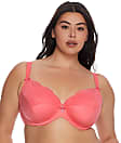 Curvy Couture Tulip Front Close T Shirt Bra, Black, Size 36H, from Soma