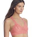Dkny Superior Lace Racerback Bralette In Sugar Coral