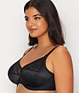 Elomi Caitlyn Bra Sz 40H Underwire Side Support Satin Sheer Pearl 8030  Tan/Nude
