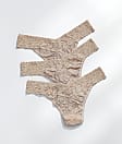 Hanky Panky 3-PACK Signature Lace Original Rise Thong (48113PK