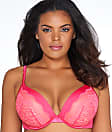 Olga Flirty Bra: Lace Full-Figure Deep Plunge Bra GF3711A