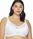 Playtex 18 Hour 4088 Breathable Comfort Lace Wirefree Bra Honey 40D Women's